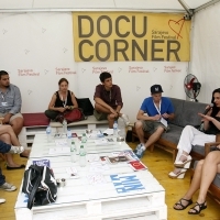 DocuCorner, Live Forum, Festival Square, 2013, © Obala Art Centar