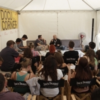 DocuCorner, Live Forum, Festival Square, 19th Sarajevo Film Festival, 2013, © Obala Art Centar 