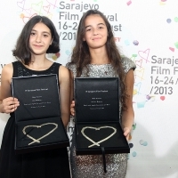 Festival Awards, Actresses Lika Babluani and Mariam Bokeria, IN BLOOM, 19th Sarajevo Film Festival, National Theater, 2013, © Obala Art Centar 