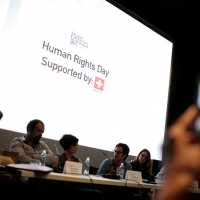 Panel POINT OF NO RETURN, Human Rights Day, Cinema City Multiplex, Sarajevo Film Festival, 2014 (C) Obala Art Centar