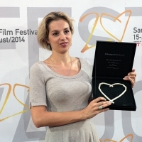 Tiha K. Gudac - Director of the film NAKED ISLAND - Heart of Sarajevo for Best Documentary Film, Festival Awards, Sarajevo Film Festival, 2014 (C) Obala Art Centar