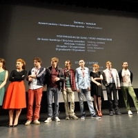 Cast and crew of the film THE DISOBEDIENT, National Theatre, Sarajevo Film Festival, 2014 (C) Obala Art Centar  