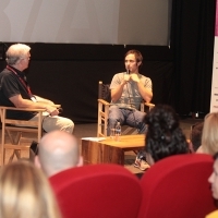 Opening of the 8th Talents Sarajevo, Conversation with Gael García Bernal, Meeting Point Cinema, Sarajevo Film Festival, 2014 (C) Obala Art Centar 