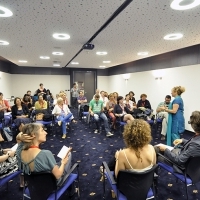 DOCU Rough Cut Boutique - Third Session, Hotel Europe, Sarajevo Film Festival, 2014 (C) Obala Art Centar