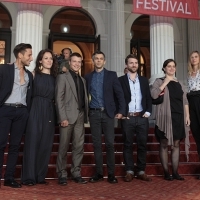 Cast and crew of the film LAND OF STORMS, Red Carpet Ceremony, National Theatre, Sarajevo Film Festival, 2014 (C) Obala Art Centar