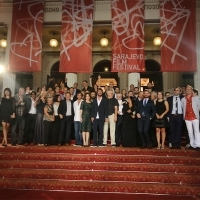 Cast and crew of the film THOUSAND, Avant Premiere, Red Carpet, National Theatre, 21. Sarajevo Film Festival, 2015 (C) Obala Art Centar