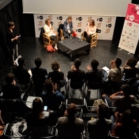 TRACING THE UNTHINKABLE, Case study of SON OF SAUL by Laszlo Nemes and Clara Royer, moderated by Noemi Schory, ASU Open Stage, Academy of Performing Arts, 21. Sarajevo Film Festival, 2015 (C) Obala Art Centar