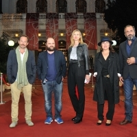Director and casts of the film CHEVALIER, Red Carpet, National Theatre Sarajevo, 21. Sarajevo Film Festival, 2015 (C) Obala Art Centar