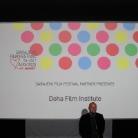 Director of Sarajevo Film Festival Mirsad Purivatra, Doha Film Institute - Opening, Cinema City Multiplex, 21. Sarajevo Film Festival, 2015 (C) Obala Art Centar