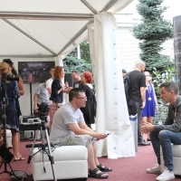 Avant-premiere Press Junket: NEXT TO ME, Festival Square, 21. Sarajevo Film Festival, 2015 (C) Obala Art Centar