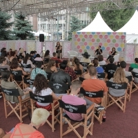 Docu Corner, Festival Square, 21. Sarajevo Film Festival, 2015 (C) Obala Art Centar


