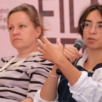 Farah Hasanbegović, Cineplexx Docu Press Corner, 28th Sarajevo Film Festival, 2022 (C) Obala Art Centar