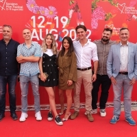 Avant Premiere Series Press Corner, Conversation with the crew of the series The Clinch, Festival Square, 28th Sarajevo Film Festival, 2022 (C) Obala Art Centar 