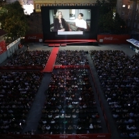 Screening of Good Luck Too You, Leo Grande by Sophie Hyde, Coca-Cola Open Air, 28th Sarajevo Film Festival, 2022 (C) Obala Art Centar