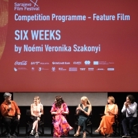 Press screening & conference Six Weeks by Noémi Veronika Szakonyi, National theatre, 28th Sarajevo Film Festival, 2022 (C) Obala Art Centar