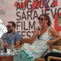 Avant Premiere Series Press Corner, Conversation with the Crew of the TV Series  Mum and Dad are Playing War 2,  Festival Square, 28th Sarajevo Film Festival, 2022 (C) Obala Art Centar