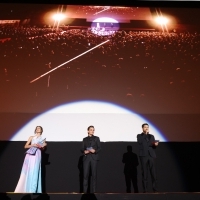 Helena Vuković, Lazar Dragojević and Jovan Marjanović, Coca-Cola Open Air Cinema, 29th Sarajevo Film Festival, 2023 (C) Obala Art Centar