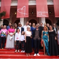 Crew: Smashing it, Red Carpet, National Theatre, 29th Sarajevo Film Festival, 2023 (C) Obala Art Centar