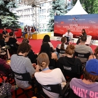 Grand Coffee with..., Charlie Kaufman, screenwriter, director, and producer, Festival Square, 29th Sarajevo Film Festival, 2023 (C) Obala Art Centar