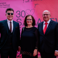 Festival Welcome Drink, Festival Square, 30th Sarajevo Film Festival, 2024 (C) Obala Art Centar