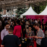 Festival Welcome Drink, Festival Square, 30th Sarajevo Film Festival, 2024 (C) Obala Art Centar