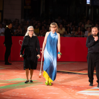 Jasmila Žbanić, Director, Red Carpet, National Theatre, 30th Sarajevo Film Festival, 2024 (C) Obala Art Centar