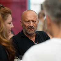 Mirsad Purivatra, DirectorFestival Welcome Drink, Festival Square, 30th Sarajevo Film Festival, 2024 (C) Obala Art Centar