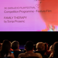 Press screening:  FAMILY THERAPY by Sonja Prosenc, National Theatre, 30th Sarajevo Film Festival, 2024 (C) Obala Art Centar