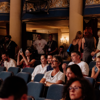 Press conference of FAMILY THERAPY by Sonja Prosenc, National Theatre, 30th Sarajevo Film Festival, 2024 (C) Obala Art Centar