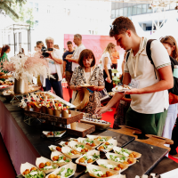 Festival Breakfast hosted by Atlantic Group, Festival Square, 30th Sarajevo Film Festival, 2024 (C) Obala Art Centar