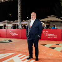 Paul Schreder, Director, Red Carpet, National Theatre, 30th Sarajevo Film Festival, 2024 (C) Obala Art Centar