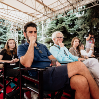 Janko Popović Volarić, Actor, Grand Coffee with..., Alexander Payne, Festival Square, 30th Sarajevo Film Festival, 2024 (C) Obala Art Centar