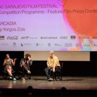 Press conference of the film Arcadia by Yorgos Zois,  National Theatre, 30th Sarajevo Film Festival, 2024 (C) Obala Art Centar