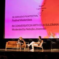 Masterclass - Elia Suleiman, Festival Center (BKC), 30th Sarajevo Film Festival, 2024 (C) Obala Art Centar