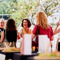 Festival breakfast in partnership with Advantage Austria, Festival Garden, 30th Sarajevo Film Festival, 2024 (C) Obala Art Centar