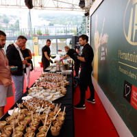 Festival breakfast in partnership with Perutnina Ptuj, Festival Square, 30th Sarajevo Film Festival, 2024 (C) Obala Art Centar
