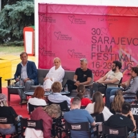 Avant Premiere Press Corner: THE NOBELIST, Festival Square, 30th Sarajevo Film Festival, 2024 (C) Obala Art Centar
