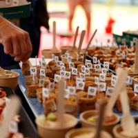 Festival breakfast in partnership with Perutnina Ptuj, Festival Square, 30th Sarajevo Film Festival, 2024 (C) Obala Art Centar
