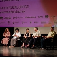 Press conference of the film THE EDITORIAL OFFICE, National Theatre, 30th Sarajevo Film Festival, 2024 (C) Obala Art Centar
