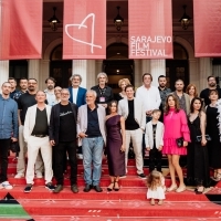 Crew: WHEN SANTA WAS A COMMUNIST, Red Carpet, National Theatre, 30th Sarajevo Film Festival, 2024 (C) Obala Art Centar
