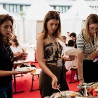 Festival breakfast in partnership with Atlantic Group, Coca-Cola and Meggle, Festival Square, 30th Sarajevo Film Festival, 2024 (C) Obala Art Centar