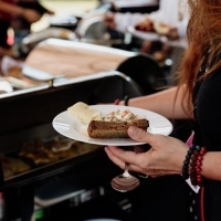 Festival breakfast in partnership with Atlantic Group, Coca-Cola and Meggle, Festival Square, 30th Sarajevo Film Festival, 2024 (C) Obala Art Centar