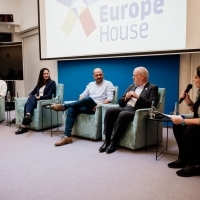 Panel: In The Aftermath of Conflict, Europe House, 30th Sarajevo Film Festival, 2024 (C) Obala Art Centar
