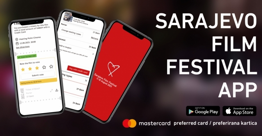 New mobile app of Sarajevo Film Festival  with a range of benefits when buying tickets online 