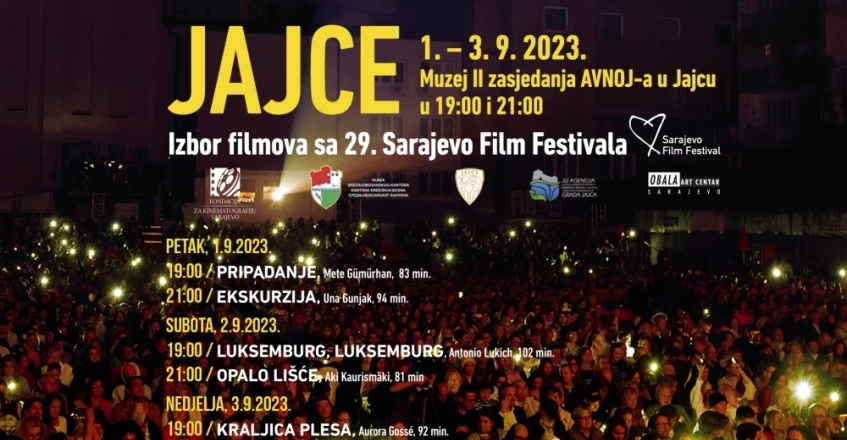 Izbor filmova iz programa 29. Sarajevo Film Festivala u Jajcu