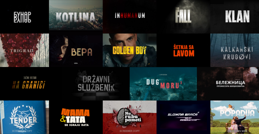 19 TV series from the previous season have been nominated for the Heart of Sarajevo awards for TV series as determined by industry professionals