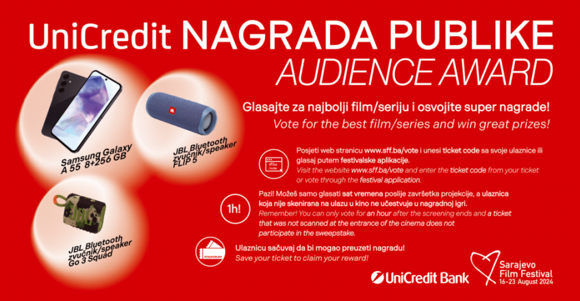 Glasajte za najbolji film/seriju za UniCredit nagradu publike i osvojite super nagrade