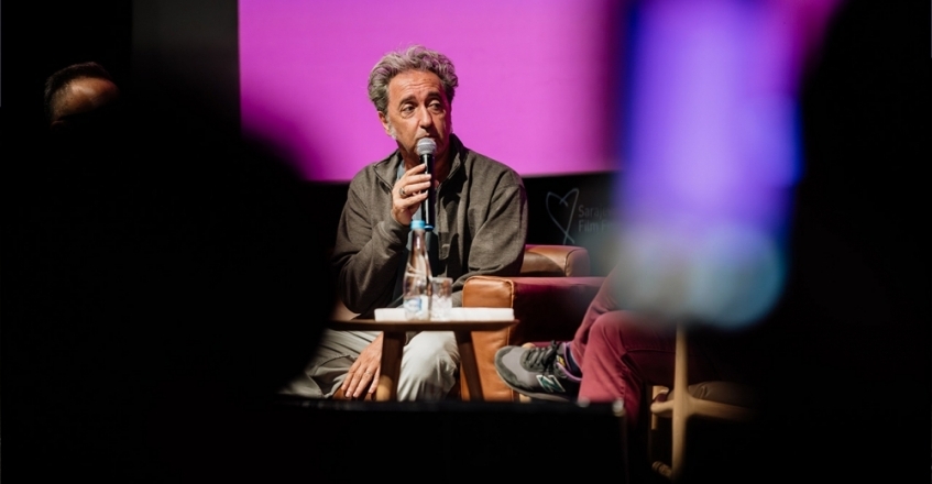 Tonight, the receiving of the Honorary Heart of Sarajevo to Paolo Sorrentino
